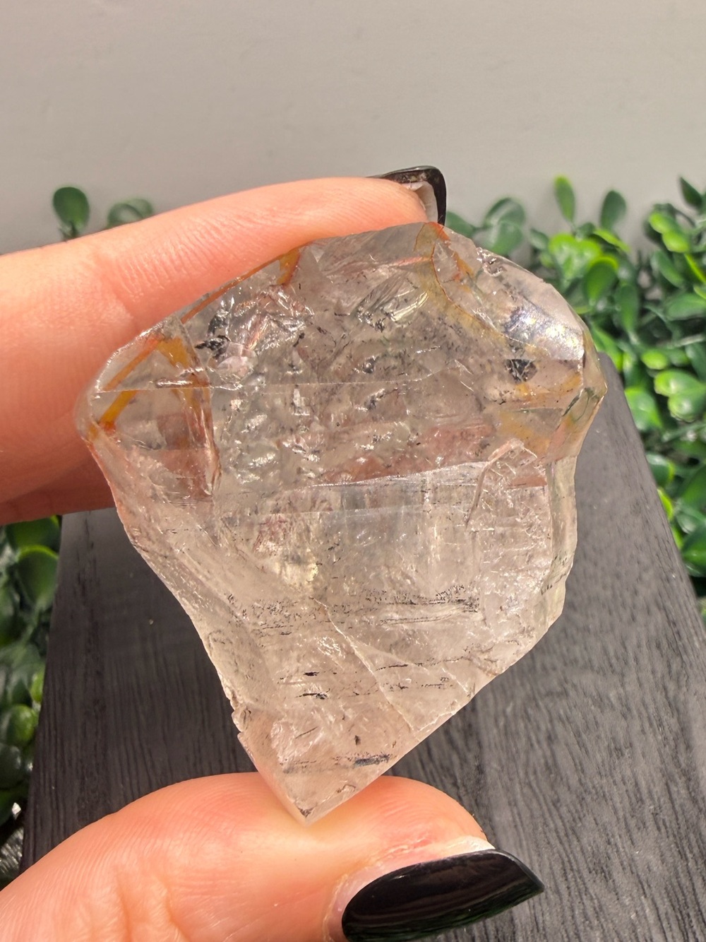 Quartz Enhydro with Cascading Sand and Moving Bubbles